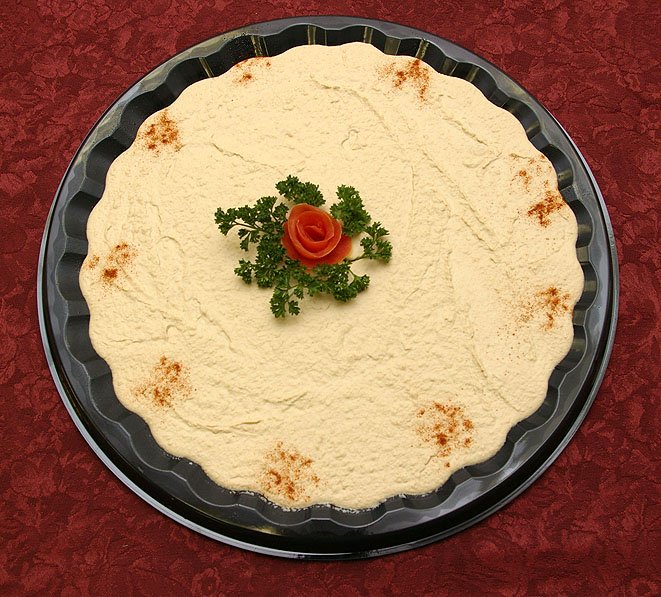 Fresh hummus party tray